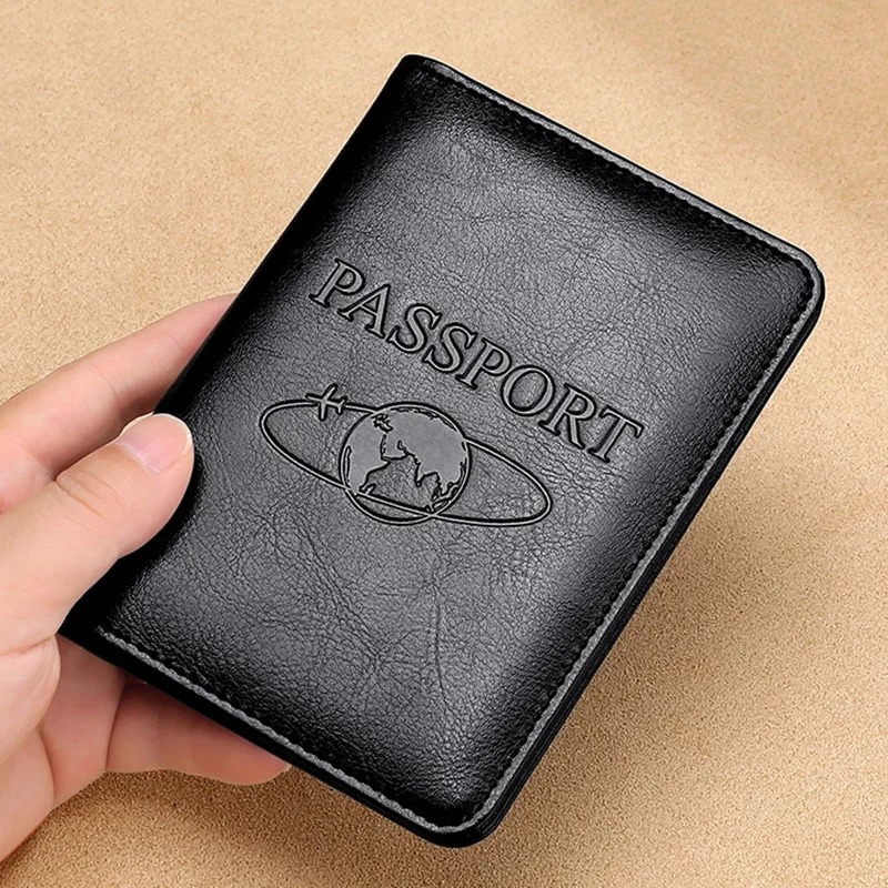 Men'S Accessories On Sale - Unisex Hakiki Deri Pasaport Kapağı RFID