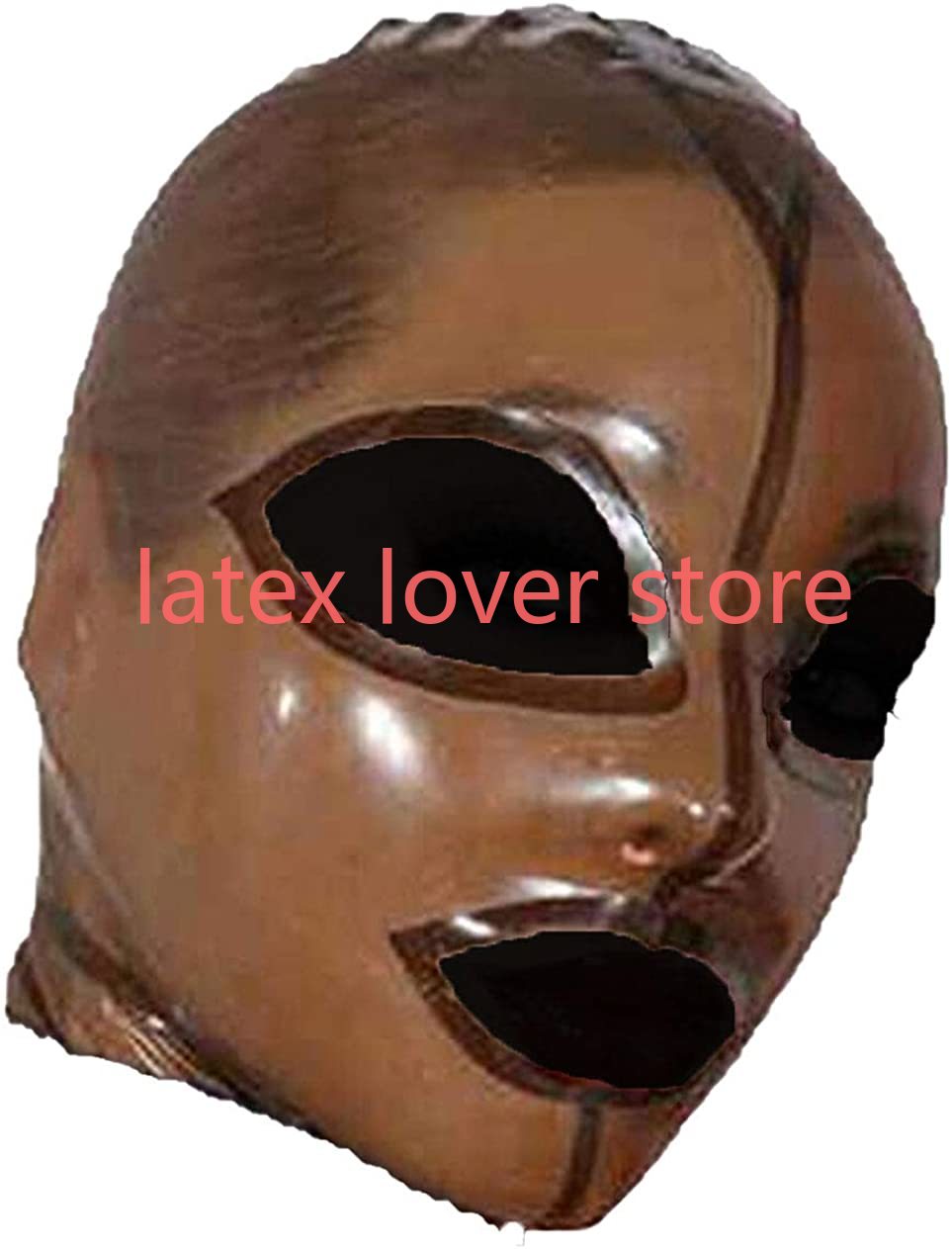 Men Accessories To Wear - Lateks Maske Şeffaf Kahverengi Kauçuk Unisex