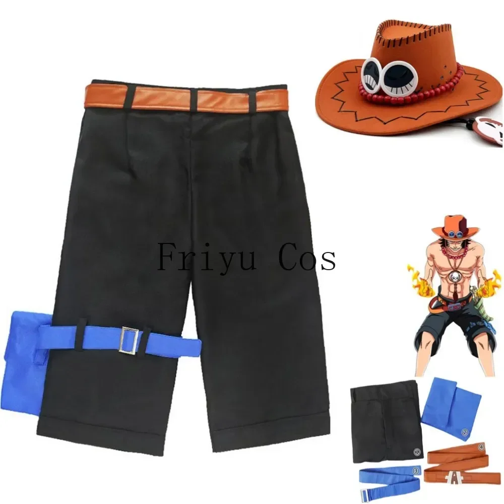 Men'S Suit Accessories - Anime Portgas·D· Ace Cosplay Kostüm Beyazsakal