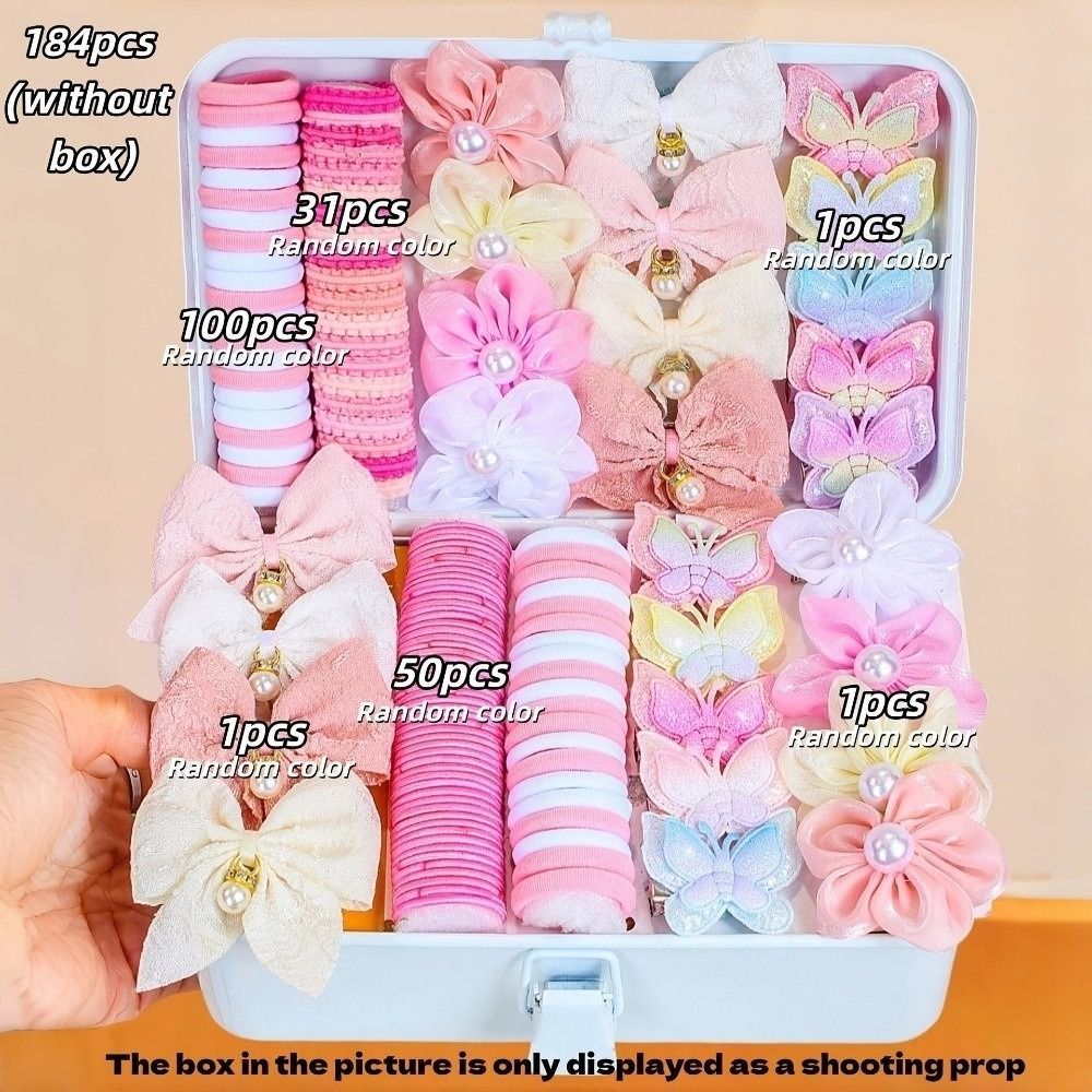 Tie Clip Set - Yeni Renkli Kız Çocuk Saç Aksesuarları