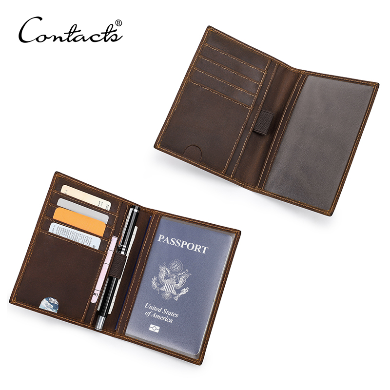 Men'S Accessories On Sale - CONTACT'S Pasaportluk Erkek Hakiki Deri Mini