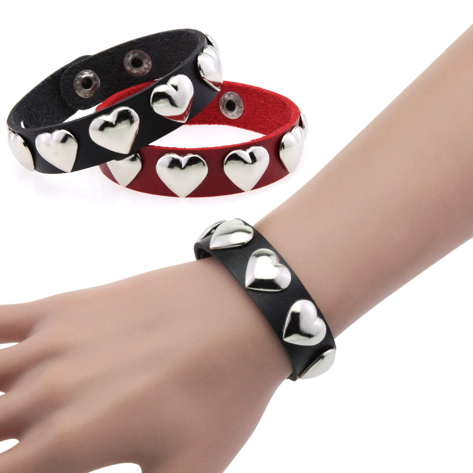 Men'S Accessories Trends 2025 - Kalp Punk Serin Bilezik Kadın Erkek