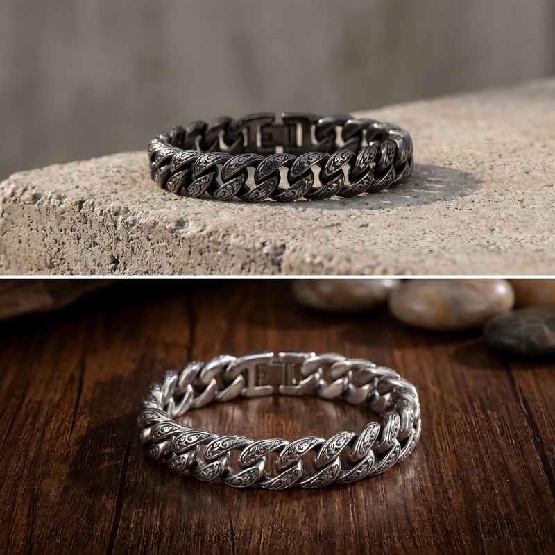 Erkek Bilekliği 13MM Geniş Pas - Men'S Accessories Hand Bands incelemesi ve fiyatı